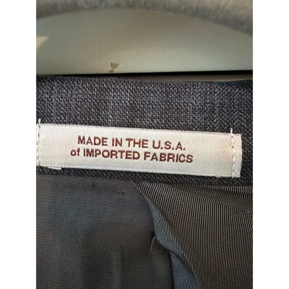 Hickey Freeman Men's Blazer 48 Long Old Money Luxury Corporate Office Sportcoat